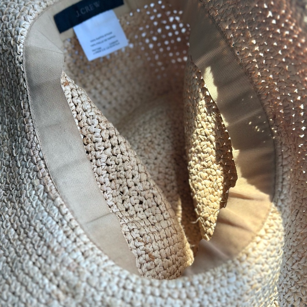 JCREW Wide-brim packable straw hat - Picture 7 of 7